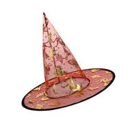 Dcaknri Lot de 5 chapeaux de sorcière unisexes de 33 cm à pointe haute pointue pour femme, homme, enfant, accessoire de costume de sorcière