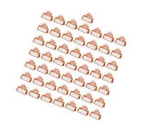 Dcaknri Lot de 50 cartes de placement en forme de citrouille avec relief pour fêtes de famille