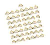 Dcaknri Lot de 50 cartes de placement en forme de citrouille avec relief pour fêtes de famille