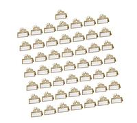 Dcaknri Lot de 50 cartes de placement en forme de citrouille avec relief pour fêtes de famille