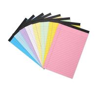 Dcaknri Lot de 8 petits blocs-notes colorés en papier ligné pour la maison, le bureau, l'école