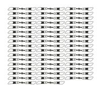 Dcaknri Lot D'émerillons avec Broche pour Leurres De Pêche Connecteur Crochet Roulement Pivotant Compétition Pêche Essentielle 50 Pièces