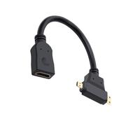 Dcaknri Miniture Hdmis to Hdmis Adapter Gold Plate Connectors for Highly Speed Signals Transfer Multiple Device Compatibility Gold Plate Hdmis Converters for Camera and Phone