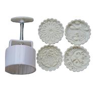 Dcaknri Moule À Pression Manuelle pour Gâteau De Lune 150G/200G Le Festival La Mi-Automne Fournitures D'outils Fabrication Gâteaux Moule Faire Soi-même Les Amateurs Pâtisserie