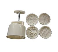 Dcaknri Moule À Pression Manuelle pour Gâteau De Lune 150G/200G Le Festival La Mi-Automne Fournitures D'outils Fabrication Gâteaux Moule Faire Soi-même Les Amateurs Pâtisserie