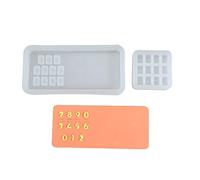 Dcaknri Moule de plaque d'immatriculation de parking en silicone pour plaque d'immatriculation de voiture, béton, cire, gypse