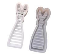 Dcaknri Moules en silicone multi-usages en forme de lièvre debout pour la fabrication de savon, chocolat, fondant, résine coulée en forme de lièvre