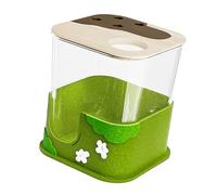 Dcaknri Natural Behavior Simulators Sand Bath Box for Hamsters with Depth Digging Space and Visible Side for Observation Hamster House