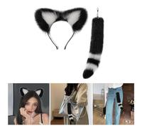 Dcaknri Oreilles De Chat Bandeau Et Queue Pendentif Accessoires Charme Unique Pour Voiture Et À Élégant Main Décoration Décoration
