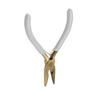 Dcaknri Pince à bijoux en acier inoxydable avec poignée ergonomique pour la fabrication de bijoux artisanaux, outil de réparation de perles
