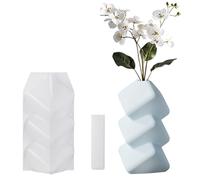 Dcaknri Polyvalence Moules en Silicone Moules en Résine Époxy pour La Création De Vases Uniques Et De Décors De Maisons Artistiques Artisanat Fabrication De Moules De Vase en Silicone