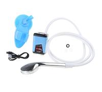 Dcaknri Pompes de douche de camping portables, pompes électriques rechargeables, tête portative pour le camping, la plage, le lavage de la douche électrique rechargeable