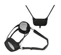 Dcaknri Portable Sound Systems Cover with Detachable Shoulder Straps Reinforced Edges and Quick Access Front Pocket Portable Speakers Cover with Shoulder Straps