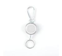 Dcaknri Porte-Badges Porte-clés Rétractable avec Cordon en Acier De 27.56 Pouces Outil Boucles De Câble Métallique en Acier Porte-clés pour L'extérieur