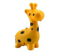 Dcaknri Porte-clés en forme d'animal de dessin animé avec lumière LED intégrée en ABS portable pour un usage quotidien, girafe, taille unique