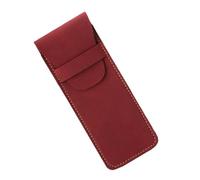 Dcaknri Porte-Stylo en Cuir Vintage pour Les Fournitures Scolaires Greffe des Effaceurs avec Un Rangement Spacieux Simple Crayon Rétro Boîte De