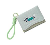 Dcaknri Portefeuille De Chien Saucisse Bande Dessinée avec Porte-Carte Petit Porte-Monnaie Styles Coréens Changer Court en Cuir PU Styles Coréens Short PU Leather Coin Sausage Dog Card Holder