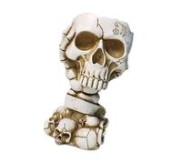 Dcaknri Pot de fleurs unique sur le thème d'Halloween avec tête de mort fantomatique pour décoration de bureau ou de maison