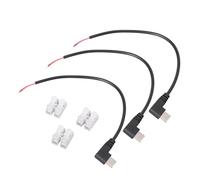 Dcaknri Right Angled USB C to 2 Pin Bare Wire Open End Wire 90 Degree USB Type C Male Plug Pigtail Power Cable 5V/2A Equipment Power Adapter