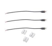 Dcaknri Right Angled USB C to 2 Pin Bare Wire Open End Wire 90 Degree USB Type C Male Plug Pigtail Power Cable 5V/2A Equipment Power Adapter