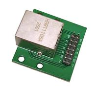 Dcaknri RJ45 8Pin Ethernet Port Adapter Board Ensuring Stable Networking Signals Transmission Low Loss for Devices Computer Connectors