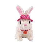Dcaknri Soft Safe Moving and Sound Making Plush Rabbits Toy for Children Educational Companion Ages 3+ Plush Walks