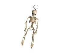 Dcaknri Squelette humain réaliste pour Halloween, design portable, intérieur et extérieur, décoration de maison hantée, décoration de fête étrange, squelette