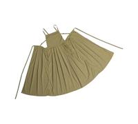 Dcaknri Tablier de ménage imperméable étendu en nylon imperméable long plissé pour la peinture, la cuisine et l'art des ongles, tablier de protection domestique multifonctionnel, vert clair, taille