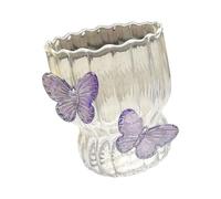 Dcaknri Tasse décorative en verre pour bureau avec texture en verre unique en forme de papillon adaptée pour une application pratique à la maison