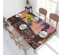 DCARSETCV The Old Hollywood Nappe imperméable avec bords élastiques pour protéger et décorer votre table, résistante à l'huile et lavable, pour dîner, pique-nique, fête