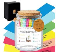 dcas Bible Verses Jar, Jar des Écritures pour l'encouragement quotidien, Cartes de Versets Bibliques Pot, Verre avec versets de la Bible, 90 versets de la Bible en allemand dans un verre (avec coffret