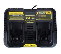 DCB102 Li-ion batterie Chargeur double port pour Dewalt 10.8V 12V 14.4V 18V 20V DCB101 DCB200 DCB140 DCB105 DCB102BP