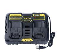DCB102BP Chargeur de batterie à double port de rechange pour batterie au lithium De-Walt 12 V MAX/20 V MAX DCB105 DCB112 DCB120