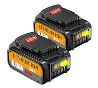 DCB200【Batterie Li-ION Haute capacité 18 V 6,0 Ah】 2X 18 V/20 V pour Batterie Dewalt 18 V DCB200 DCB184 DCB101 DCB107 DCB112 DCB105 DCB115 DCB203