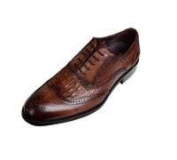 Dcbdx Chaussure Brogues Lacets Homme Derby Oxford Business Formelles Dressing Chaussure,Marron,EU43