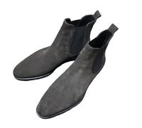 Dcbdx Suede Chelsea Boot Bottine pour Hommes Highline Bottine Respirante Ankle Boots,Gris,42 EU