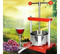 DCBMKOPLG Presse-Agrumes électrique 6 L, poignée en T, Double Barillet en Acier Inoxydable antirouille, extracteur pour Huile de Poivre et Fromage.
