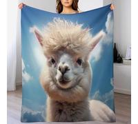 DCCCY Couverture Polaire Alpaga pour Le Canapé, Le Lit, Couvertures Moelleuse Flannel pour Toutes Les Saisons, 180×200cm