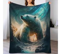 DCCCY Polaire Ours Polaire Couverture en Flannel Couche Douce Et Confortable - Couvertures Lit, Plaid Canape Chaud 150×200cm