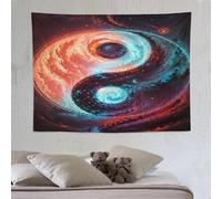 DCCCY Yin et yang Tapisserie, Tapisseries Art Mural Pour Chambre Salon, Tenture Murale Suspendue 150×200cm