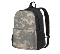 DCEHGEW Beau sac à dos de voyage pour ordinateur portable imprimé papillon lumineux, sac d'école léger pour la randonnée et une utilisation décontractée, Camouflage numérique militaire., One Size, Sac