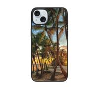 DCEHGEW Coque de téléphone imprimée îles d'outre-mer pour iPhone 15 Pro Max 6,7", coque de téléphone en TPU résistant aux chocs, prend en charge le chargement sans fil, avec protection d'objectif