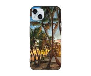 DCEHGEW Coque de téléphone imprimée îles d'outre-mer pour iPhone 15 Pro Max 6,7 pouces, coque de téléphone en TPU résistant aux chocs, prend en charge le chargement sans fil, sans protection