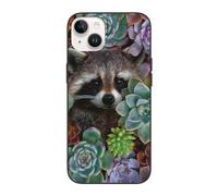 DCEHGEW Coque de téléphone imprimée plantes succulentes colorées pour iPhone 14 6,1", coque de téléphone antichoc en TPU, protection intégrale du corps, blanc