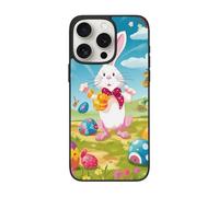 DCEHGEW Coque de téléphone imprimée Spring Happy Festival pour iPhone 15 Pro 6,1", coque de téléphone antichoc en TPU, prend en charge le chargement sans fil, avec protection d'objectif