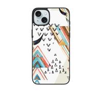 DCEHGEW Coque de téléphone motif tête de mort bohémien pour iPhone 15 6,1", coque de téléphone en TPU résistant aux chocs, prend en charge le chargement sans fil, avec protection d'objectif