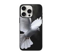 DCEHGEW Flying Dove Prints Coque de téléphone pour iPhone 15 Pro 6,1", coque de téléphone antichoc en TPU, prend en charge la recharge sans fil, avec protection d'objectif