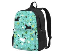 DCEHGEW Girl On A Windy Beach Sac à dos de voyage imprimé pour ordinateur portable, sac d'école léger pour la randonnée et une utilisation décontractée, Goat Frolic, One Size, Sac à dos de voyage