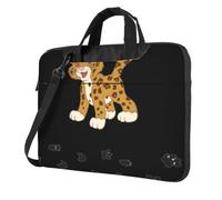 DCEHGEW Joli sac à bandoulière imprimé Jaguar pour ordinateur portable, triple couche de protection, résistant aux chocs, pour homme et femme, Noir , 13 inch
