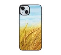 DCEHGEW Paddy Coque de téléphone imprimée champ de riz pour iPhone 15 Pro Max 6,7", coque de téléphone en TPU résistant aux chocs, prend en charge le chargement sans fil, avec protection d'objectif